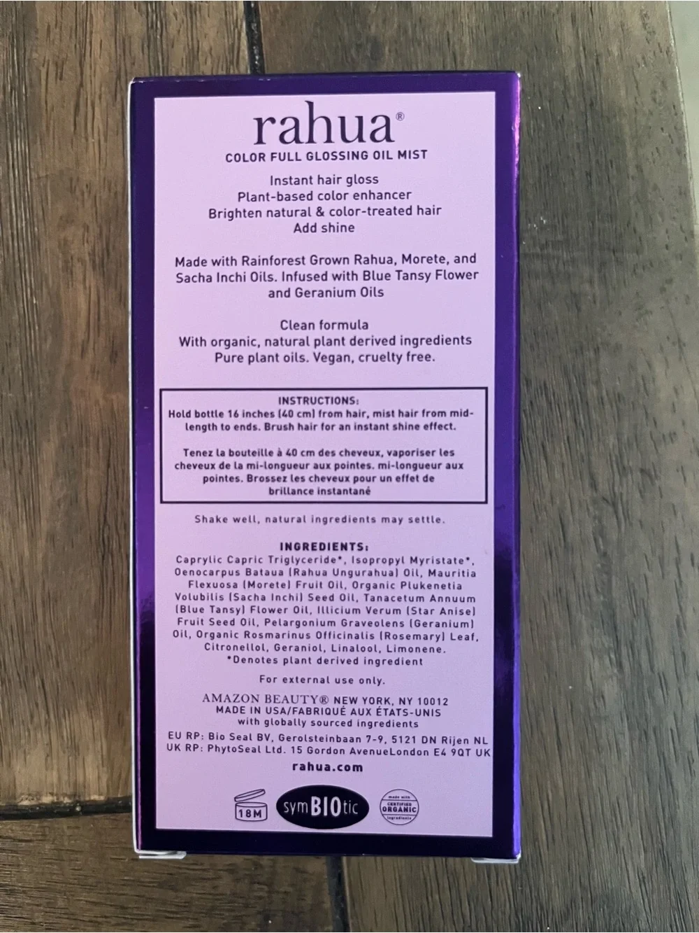 Rahua Color Full Glossing Oil Mist *Unopened*